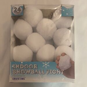 Indoor Snowball Fight Set - White